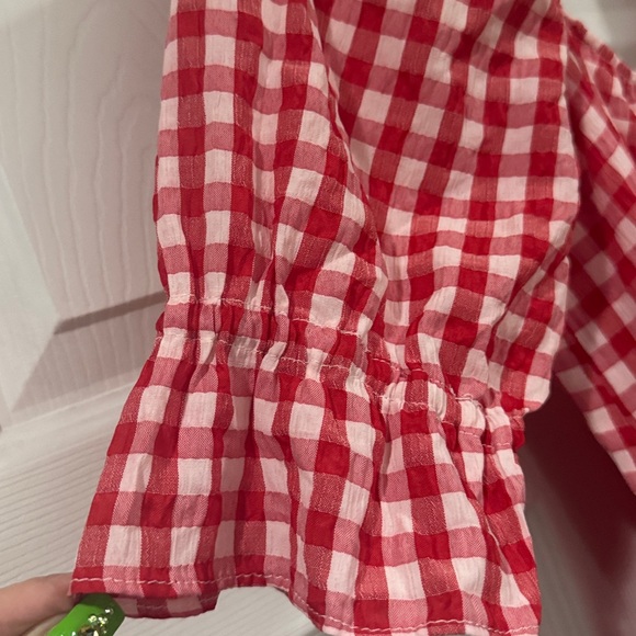 ASOS DESIGN tiered maxi smock dress in red gingham - Picture 6 of 8